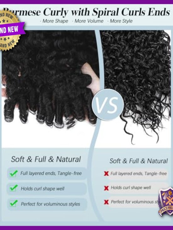 V Part Human Hair Wig 200% Density Curly Glueless Drawstring Cap 20 Inch main image 5